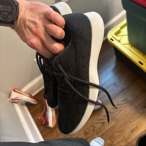 Allbirds Charcoal and White Athletic Shoes
